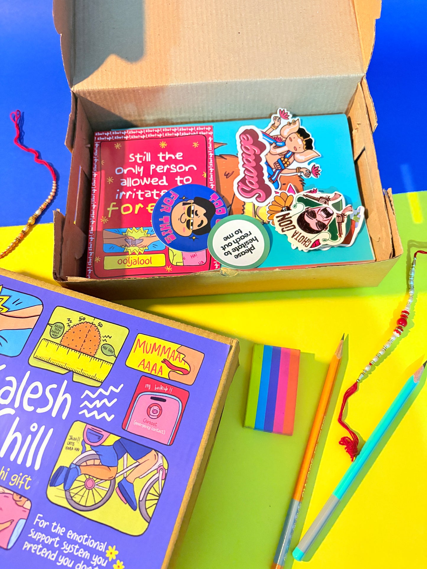 "Kalesh & Chill" Rakhi Gift Box