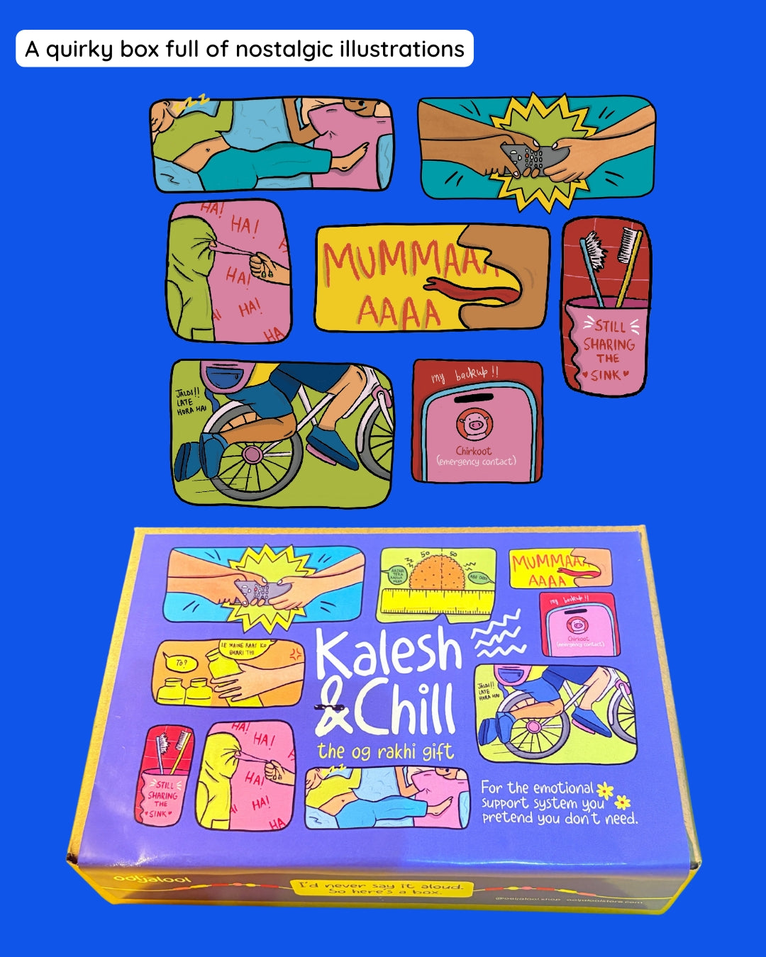 "Kalesh & Chill" Rakhi Gift Box