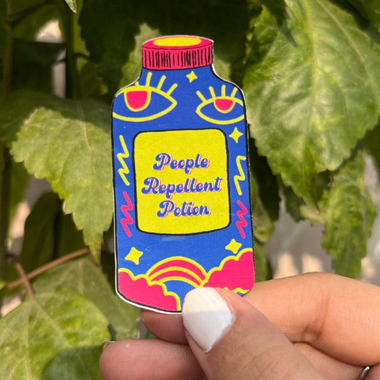 people repellent potion sticker