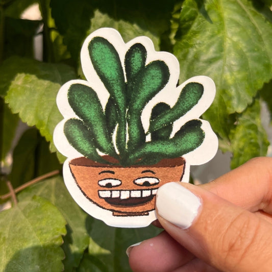 goofy plant sticker