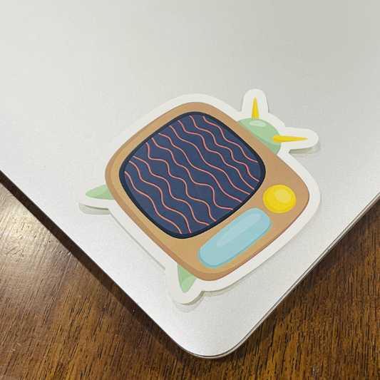 retro tv sticker
